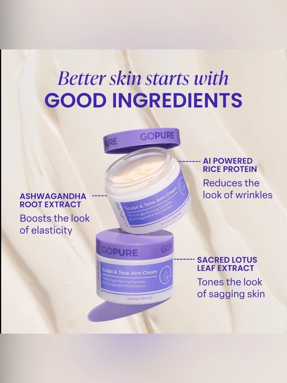 Gopure Sculpt & Tone Arm Cream